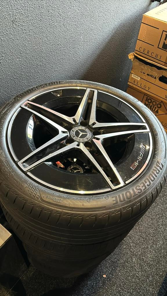 originele Mercedes breedset C klasse W206 AMG velgenset, Ophalen, Nieuw, Zomerbanden