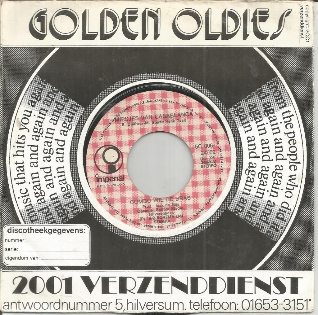 Combo Wil De Bras – Meisjes Van Casablanca (1972), Cd's en Dvd's, Vinyl | Nederlandstalig, Ophalen of Verzenden, Gebruikt, Overige formaten