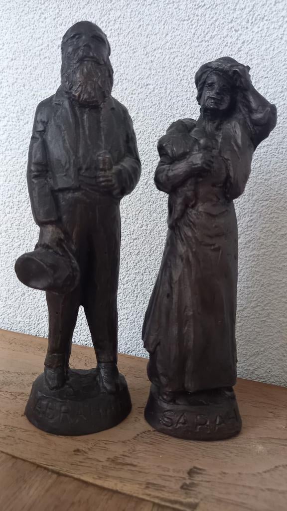 Abraham en Sarah Beelden Greven, Antiek en Kunst, Kunst | Beelden en Houtsnijwerken, Ophalen of Verzenden