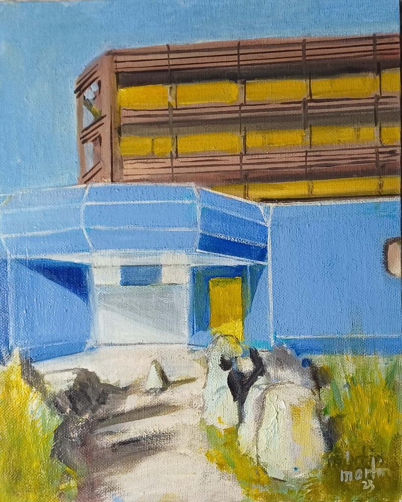 schilderij Tilburg, Antiek en Kunst, Kunst | Schilderijen | Klassiek, Ophalen of Verzenden