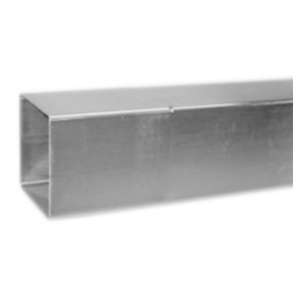 Zinken regenpijp vierkant 80x80mm VANKOPERTOTZINK, Doe-het-zelf en Verbouw, Buizen en Afvoer, Ophalen of Verzenden, Gebruikt, Zink