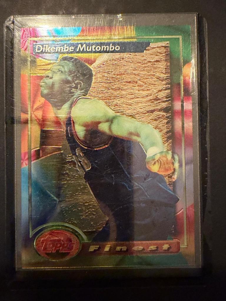 1993-94 Topps Finest Dikembe Mutombo #164, Ophalen of Verzenden, Zo goed als nieuw, Overige sporten, Spelerskaart