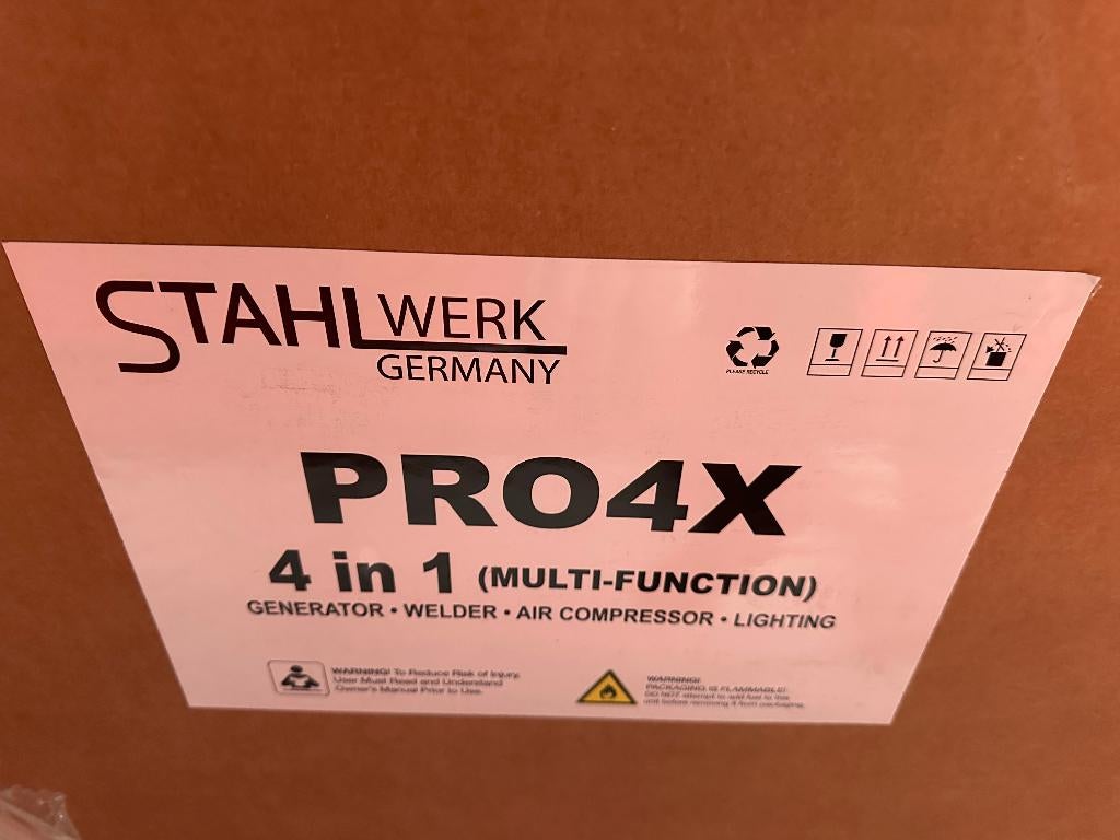 2x Stahlwerk Germany PRO4X 4-in-1 Genarator, Ophalen of Verzenden, Nieuw, Minder dan 5 kVA, Benzine