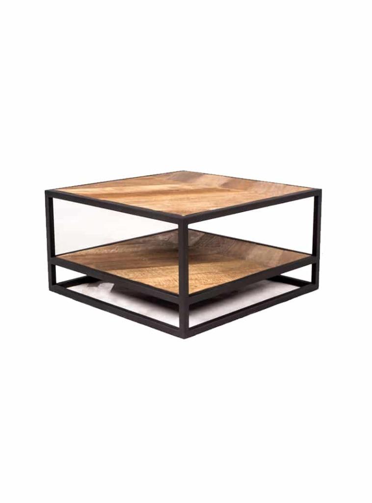 OMG salontafel ROF016 l Whoon l Room108 l van €389 voor €95, Ophalen, 50 tot 100 cm, Teakhout, Vierkant