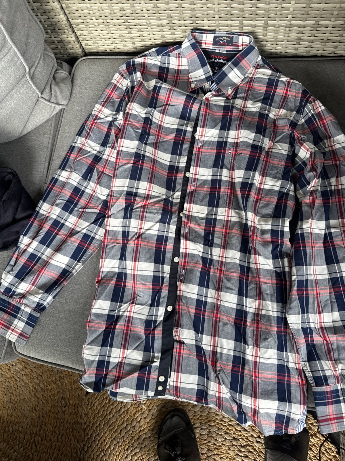 Paul en shark overhem- Maat 40, Kleding | Heren, Ophalen of Verzenden, Zo goed als nieuw, Rood, Halswijdte 39/40 (M)