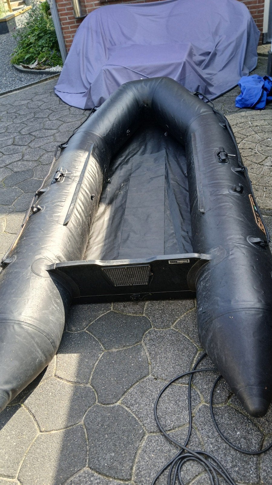 Rubberen opblaasboot incl. assesoires, Ophalen