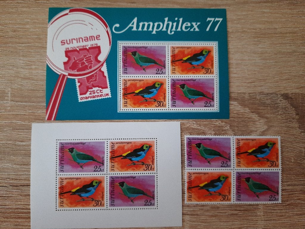 Suriname (vogels), Verzenden, Postfris