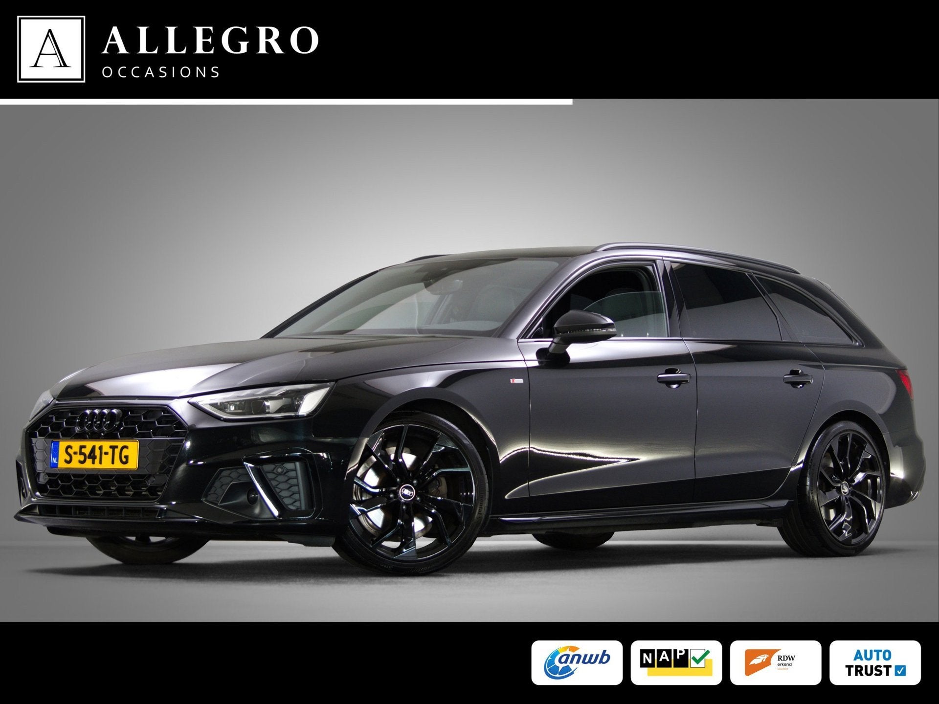 Audi A4 Avant 35 TFSI Competition S-Line Edition (SFEERVERLI, Gebruikt, 4 cilinders, Zwart, Origineel Nederlands