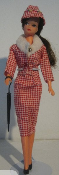 Jaren 50 vintage Barbie Petra outfit, Ophalen of Verzenden, Gebruikt, Kleertjes