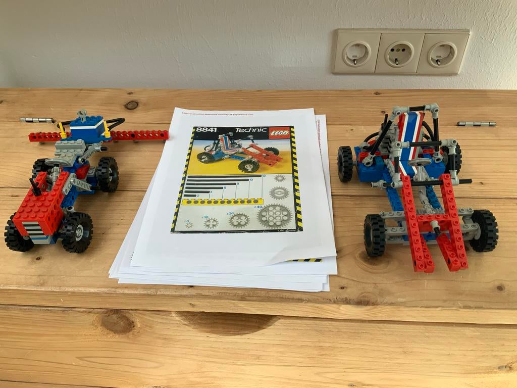 LEGO Technic 8841 Kraanwagen en Buggy (Vintage), Gebruikt, Lego, Ophalen of Verzenden, Complete set