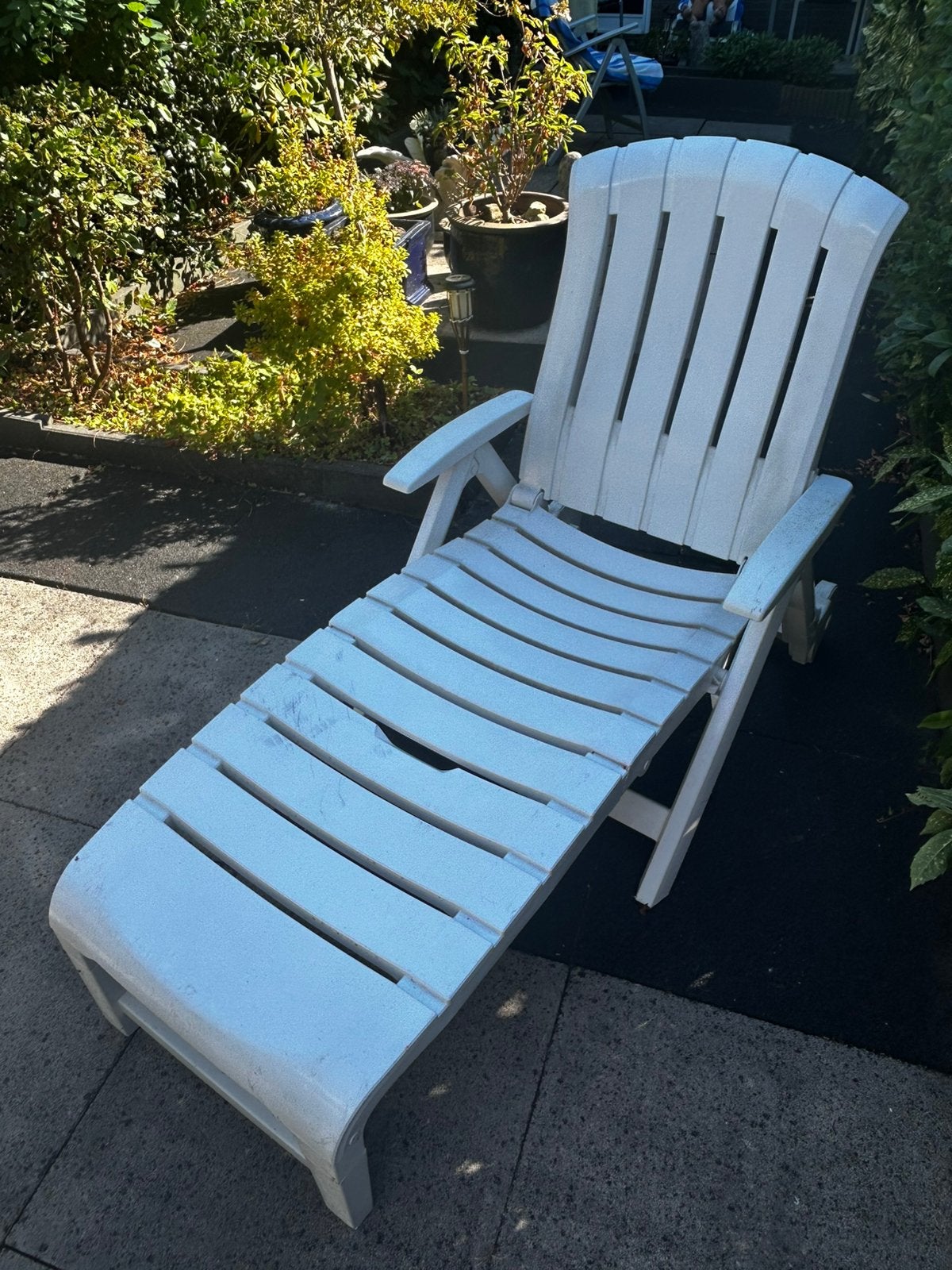 Tuinstoel met wielen, Ophalen, Gebruikt, Kunststof
