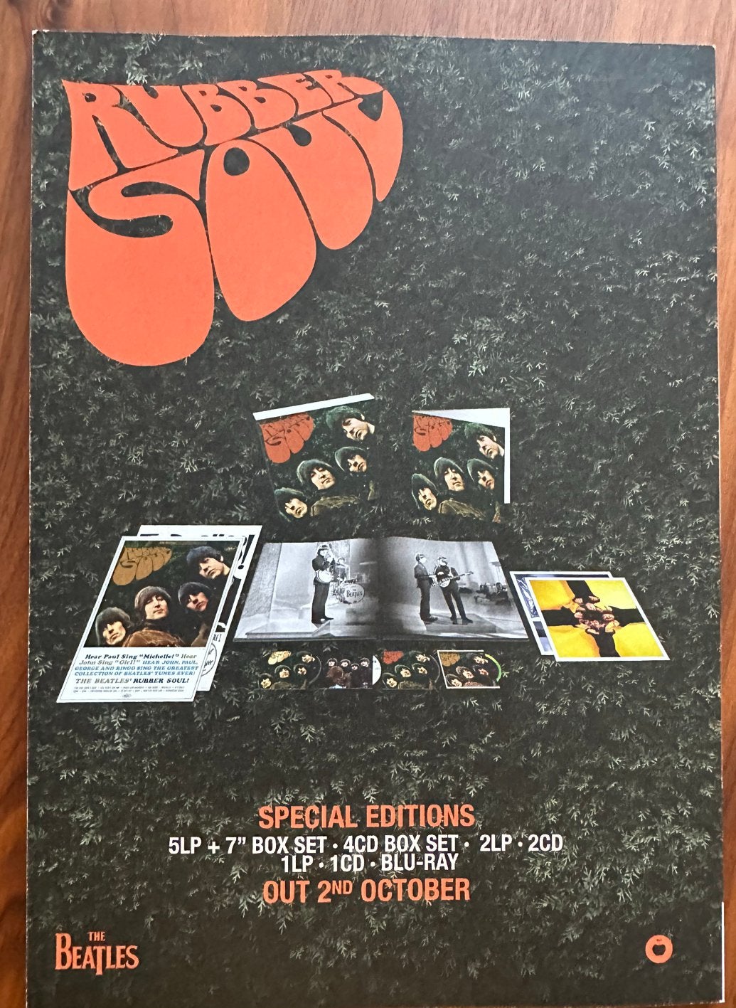 The Beatles promo kaarten  plus  boekje Rubber Soul, Ophalen of Verzenden, Zo goed als nieuw, Boek, Tijdschrift of Artikel