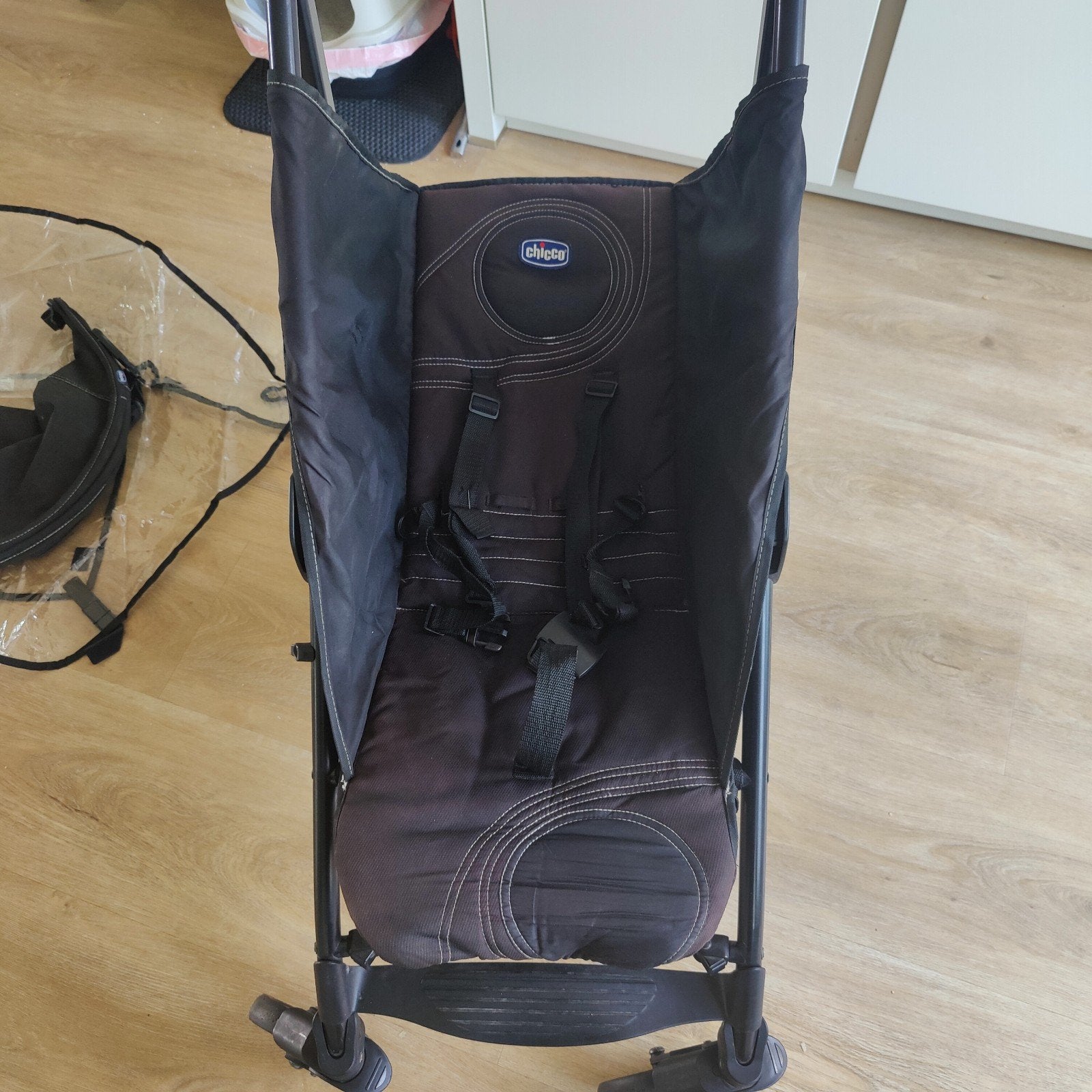Chicco Lite Way buggy met regenhoes en zonneklep, Ophalen, Gebruikt, Overige merken