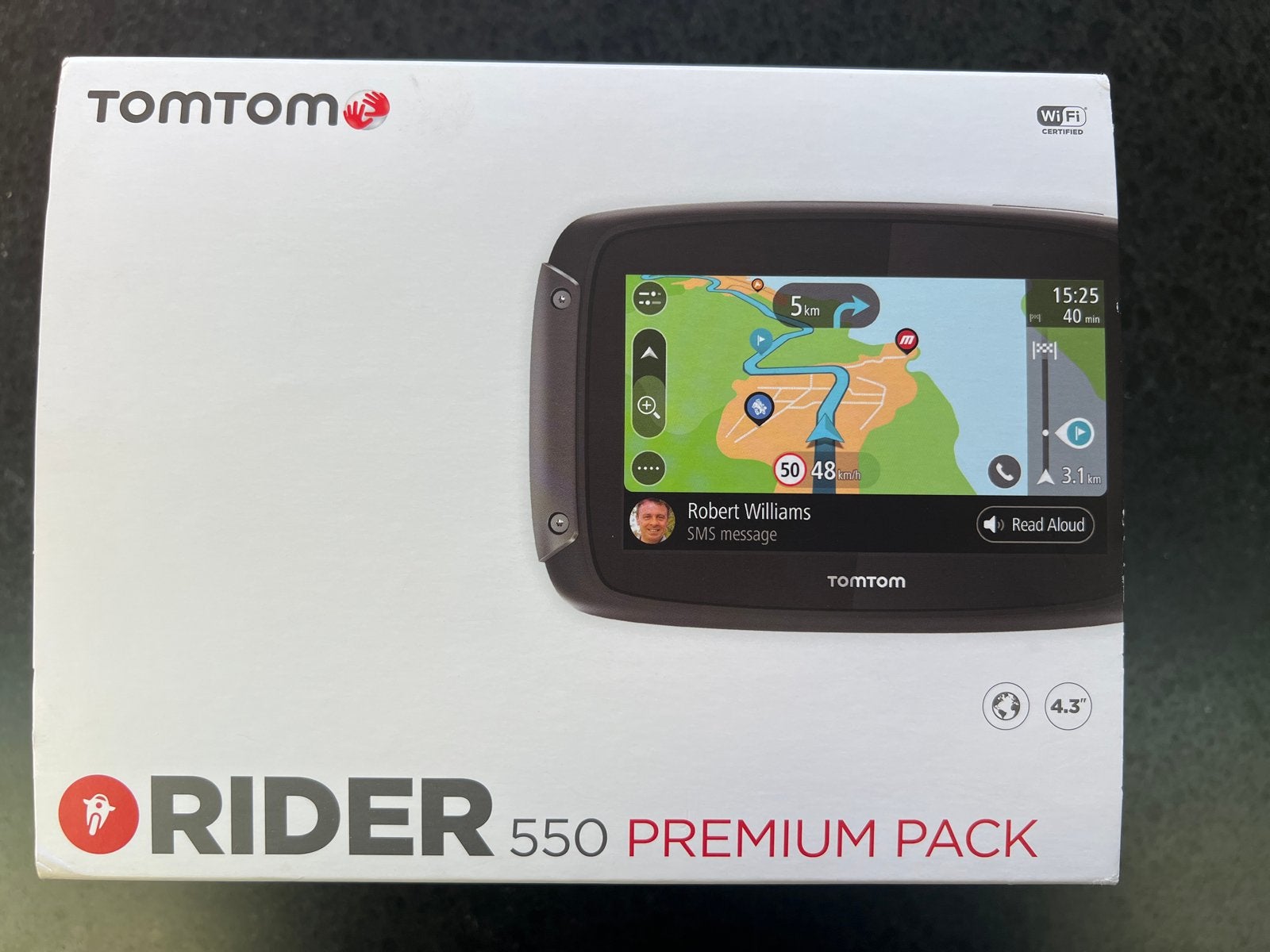 TomTom Rider 550 Premium Pack - Motorfiets Navigatie, Ophalen of Verzenden, Zo goed als nieuw
