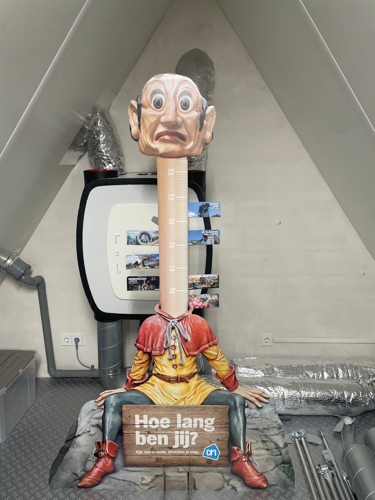 Efteling Albert Heijn Lengtemeter langnek, Ophalen of Verzenden, Gebruikt