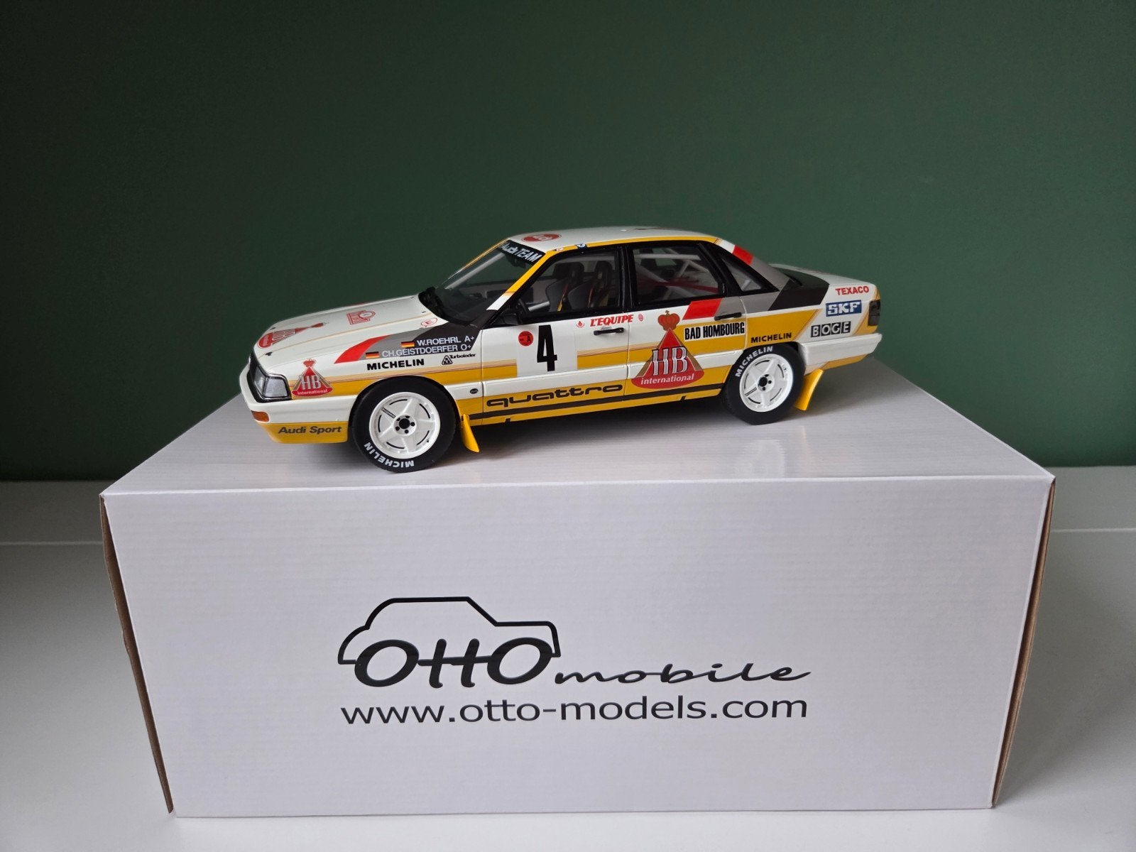 Otto Mobile 1:18 Audi 200 Quattro Monte Carlo 1987 (OT439), Ophalen of Verzenden, Nieuw, Auto, OttOMobile