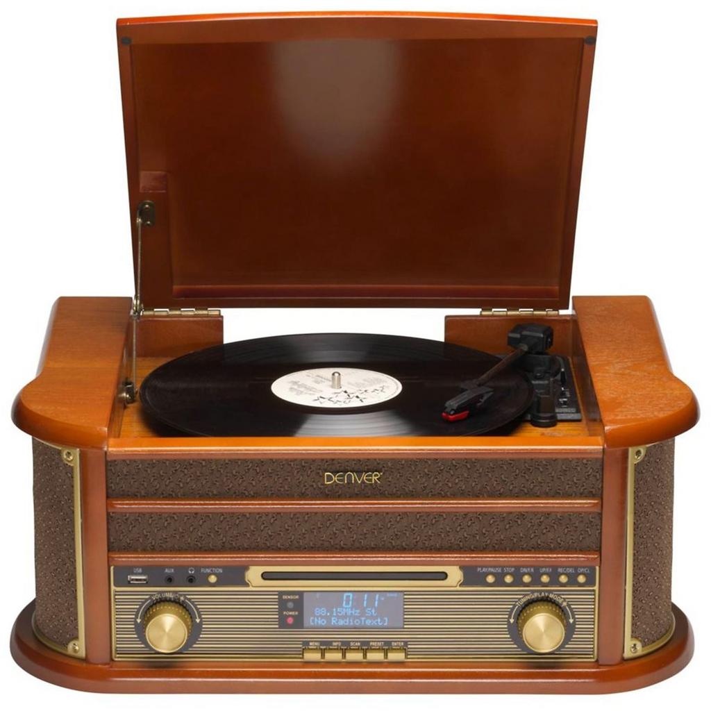 Platenspeler-cd-radio-cassette-mp3, Zo goed als nieuw, Automatisch, Platenspeler, Ophalen