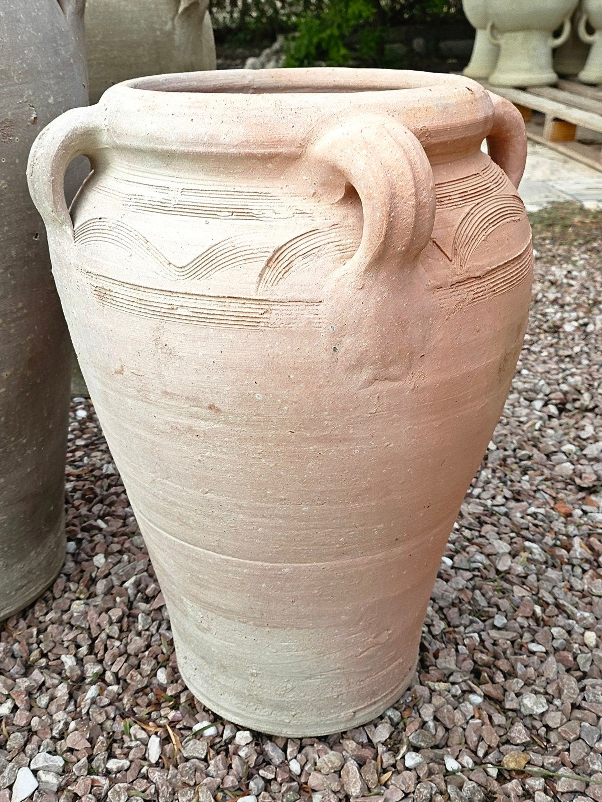Amphora kruik terra cotta, Tuin en Terras, Ophalen, Nieuw
