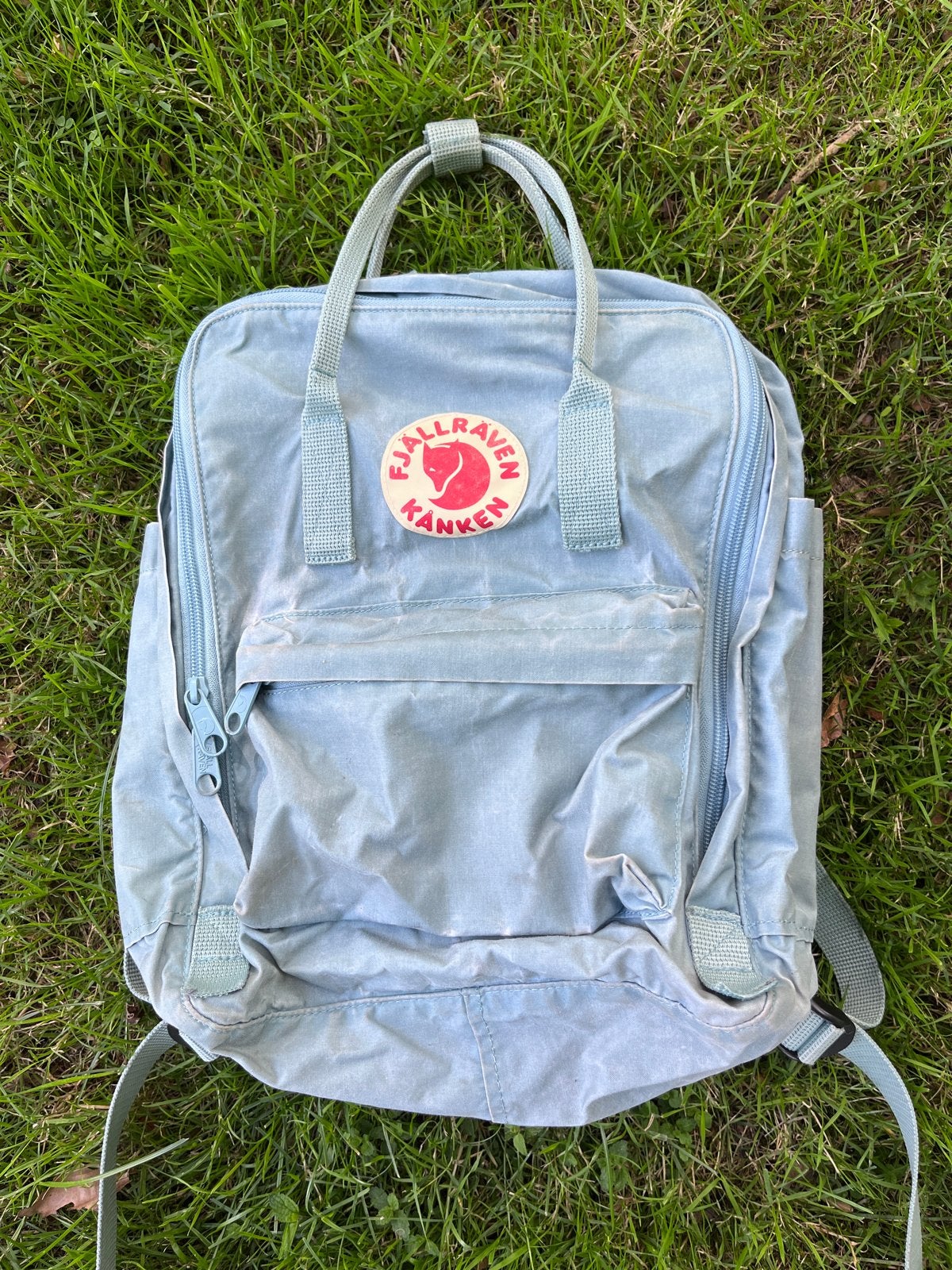 Fjällräven Kånken rugzak - Lichtblauw, Overige merken, Gebruikt, 25 tot 40 cm, Ophalen of Verzenden