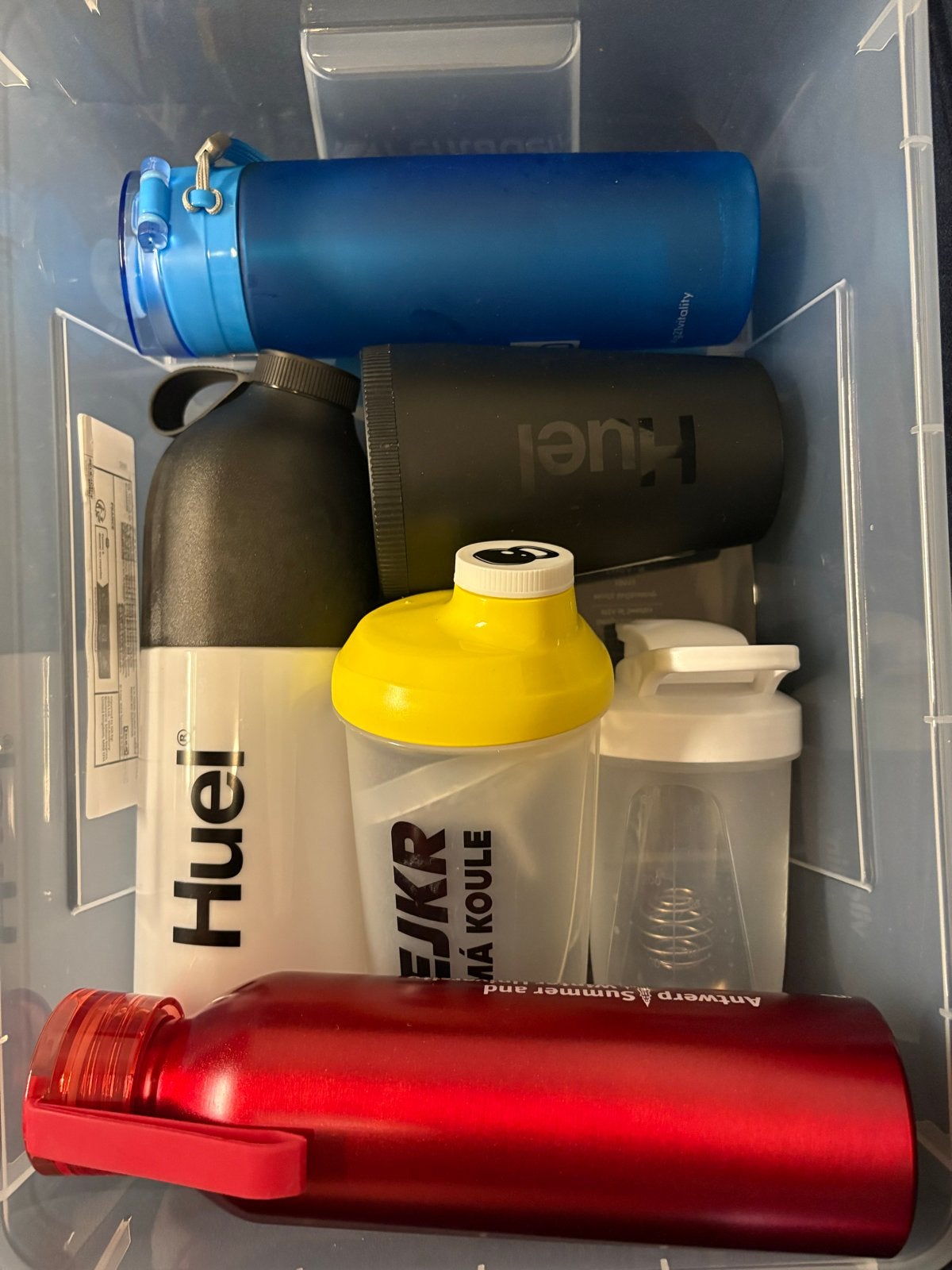 6 ongebruikte waterflessen & eiwitshakers, Ophalen, Nieuw, Overige typen