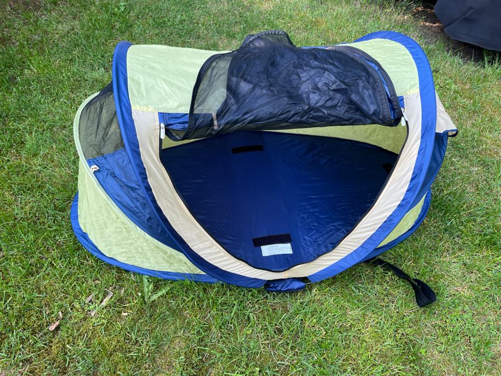 Deryan Peuter Kuxe Travel Cot campingbedje +matras&slaapzak, Kinderen en Baby's, Babywiegjes en Ledikanten, Ophalen of Verzenden