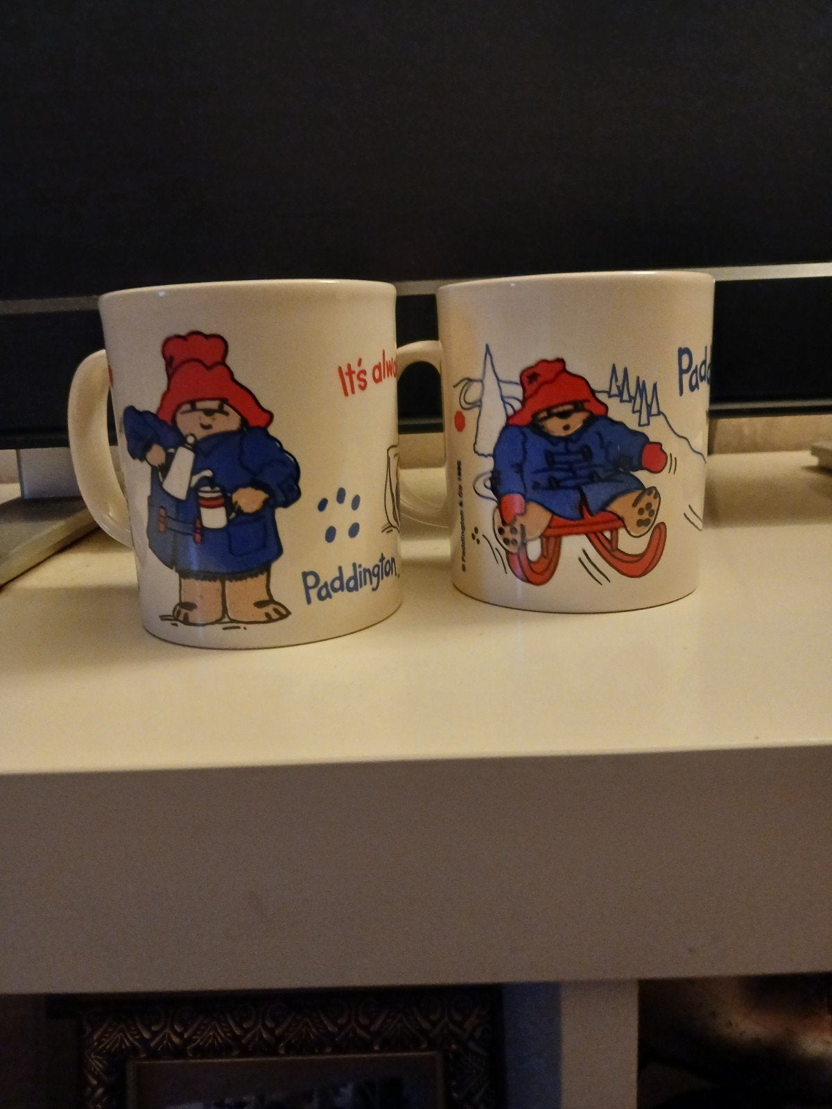 Vintage Paddington koffieMok - Winter Editie 1995, Wit, Vintage, Overige typen, Ophalen of Verzenden