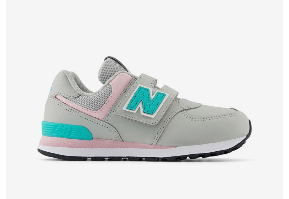 New Balance 574 Hook & Loop kindersneaker Grijs Maat 32, Kinderen en Baby's, Gebruikt, Meisje, Schoenen, Ophalen of Verzenden