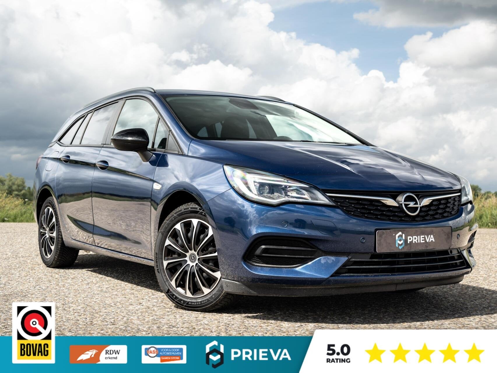 Opel Astra Sports Tourer 1.2 Turbo | Stoelverwarming | Deale, Auto's, Voorwielaandrijving, Dealer onderhouden, Stof, Gebruikt