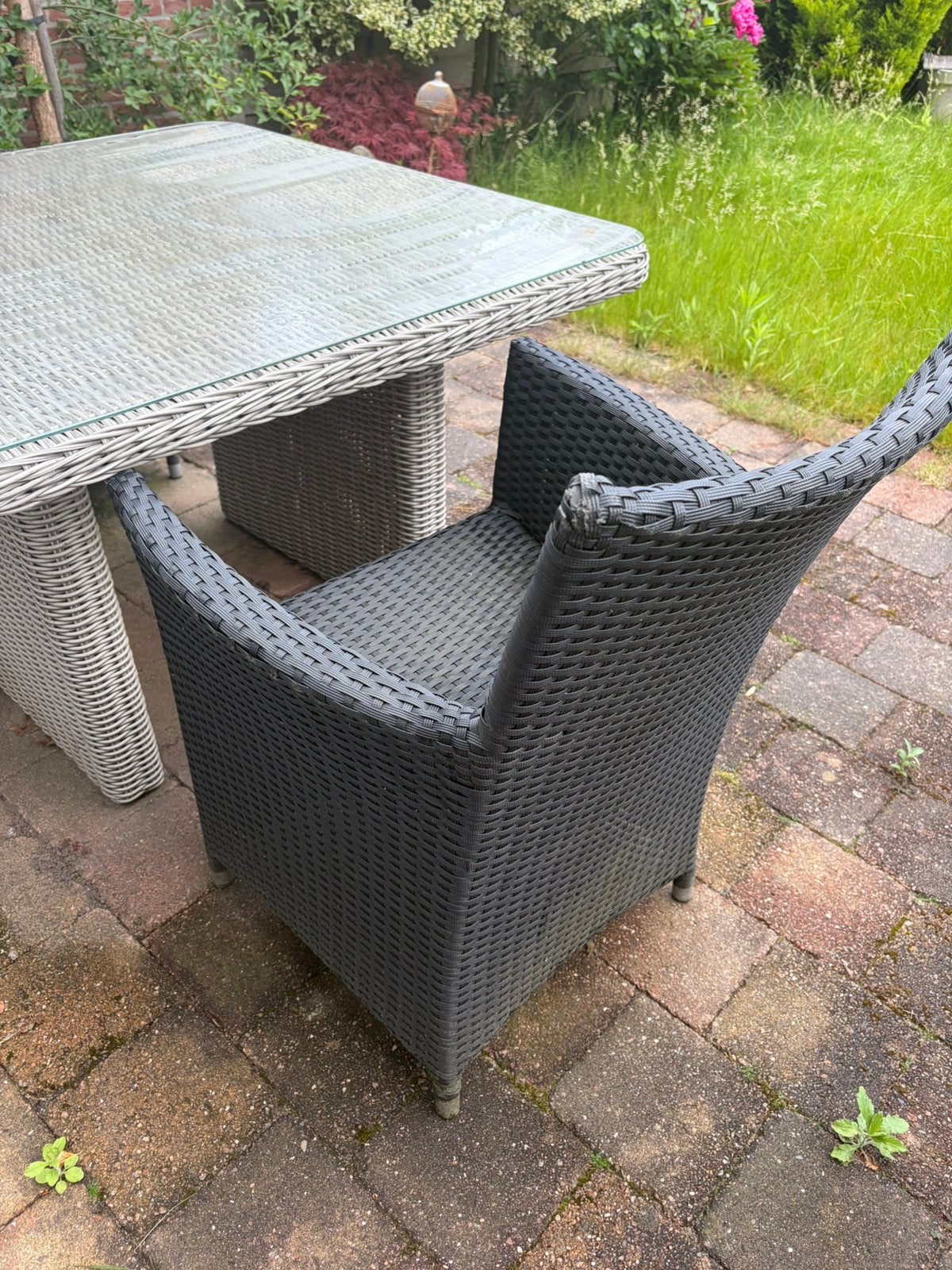 Tafel met twee stoelen, Ophalen of Verzenden, 2 zitplaatsen