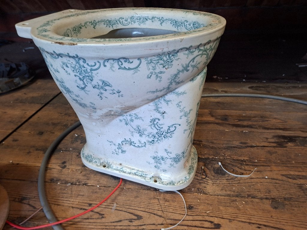 wc pot delfs blauw antiek, Ophalen of Verzenden, Gebruikt, Steen, Toilet