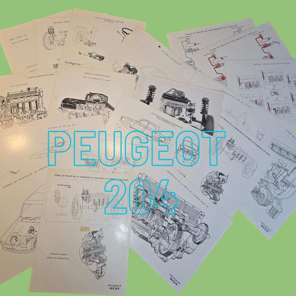 Peugeot 204  - technische documentatie, Auto diversen, Handleidingen en Instructieboekjes, Ophalen of Verzenden
