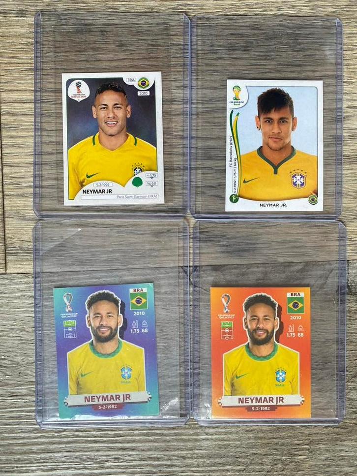 Panini WK 2014-2018-2022 Neymar Jr. Sticker Collectie, Ophalen of Verzenden, Zo goed als nieuw