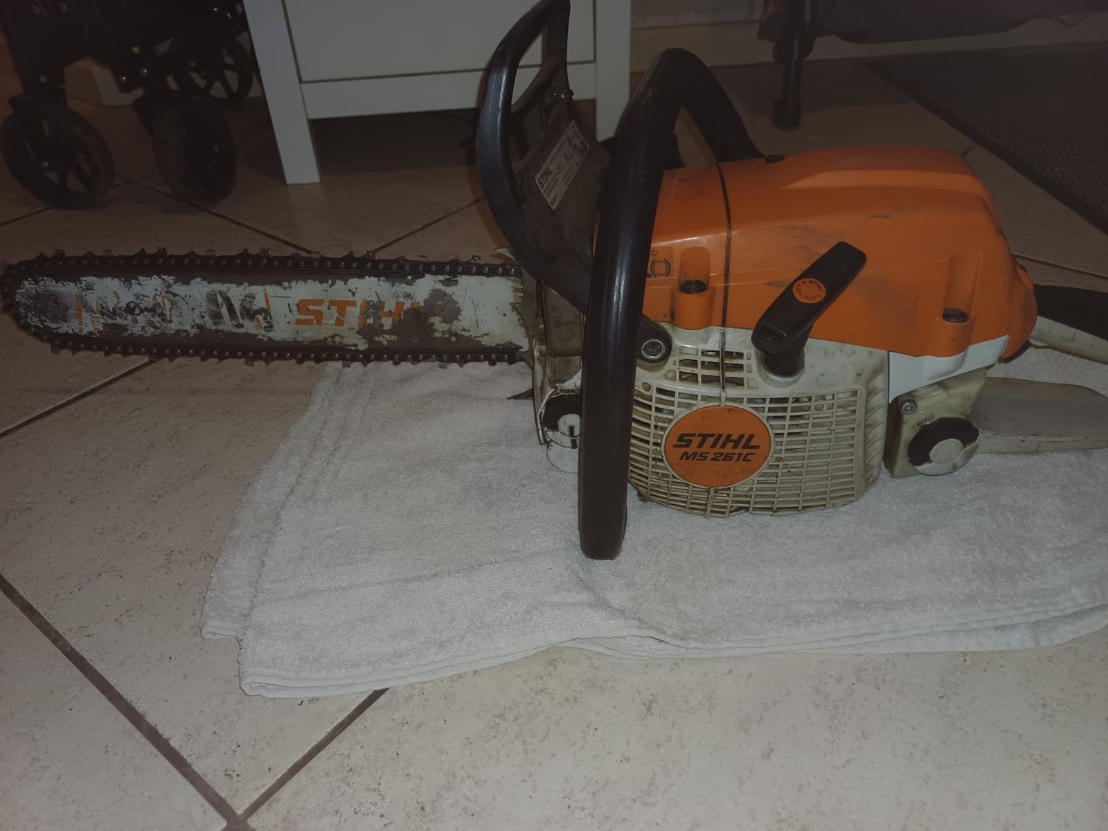 Stihl ms 261c, Ophalen, Gebruikt