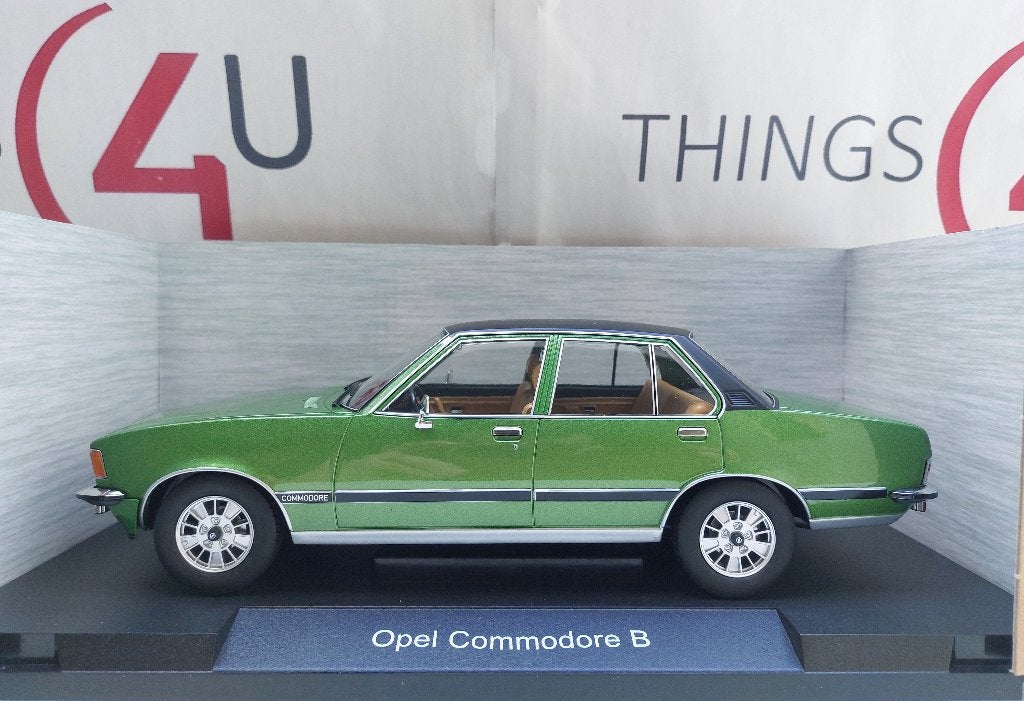 MCG 1:18 Opel Commodore B groen 1972 nieuw, Ophalen of Verzenden, Nieuw, Auto, Overige merken