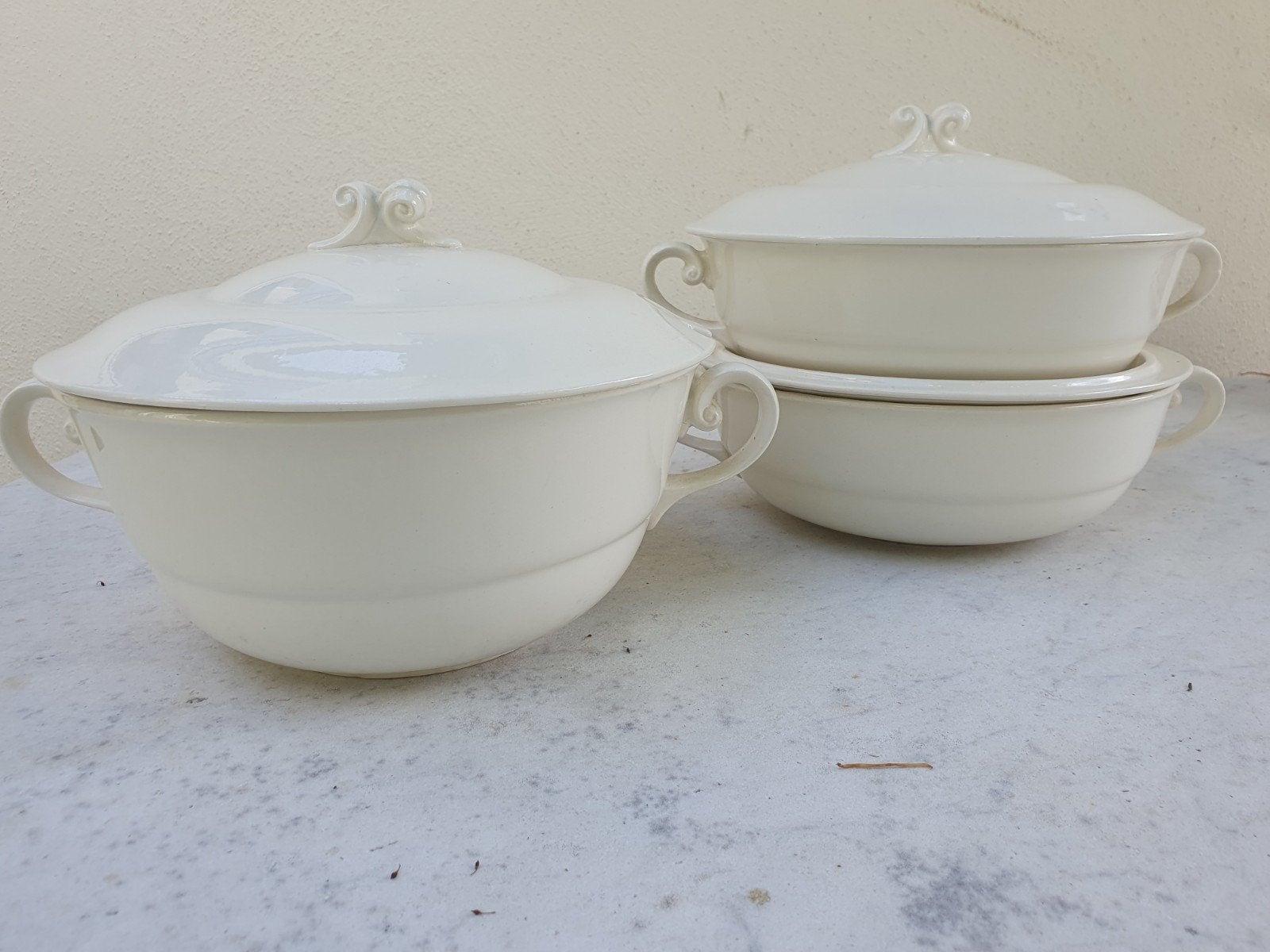 Regout, Maastricht: Dekschalen en soepterrine art deco, Ophalen