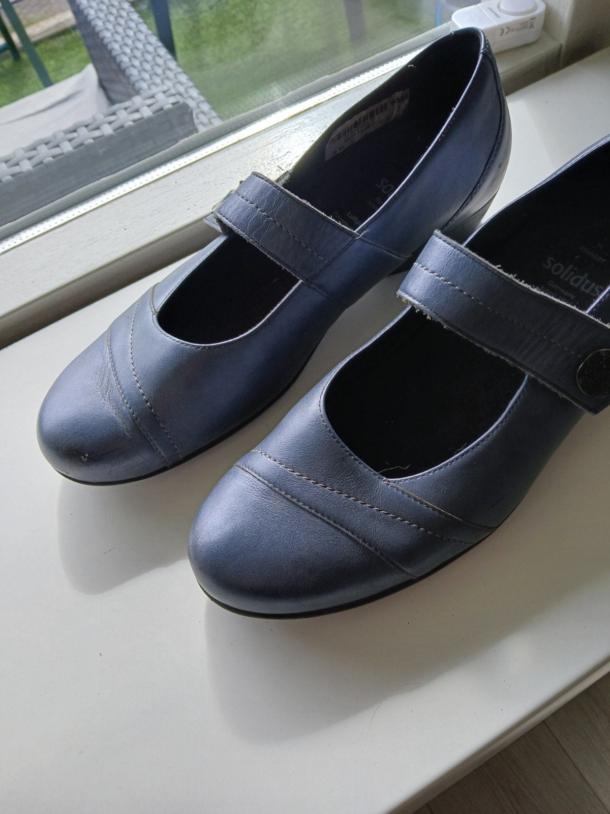 koopje. SOLIDUS Zeer mooie schoenen dk blauw, Schoenen met lage hakken, Verzenden, Blauw, SOLIDUS