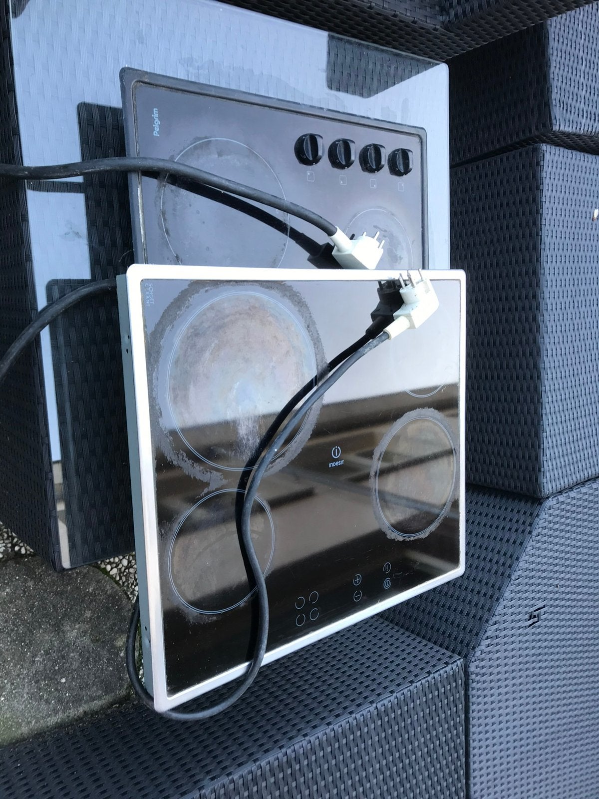 Keramische kookplaat, Gebruikt, Keramisch, Inbouw, 4 kookzones