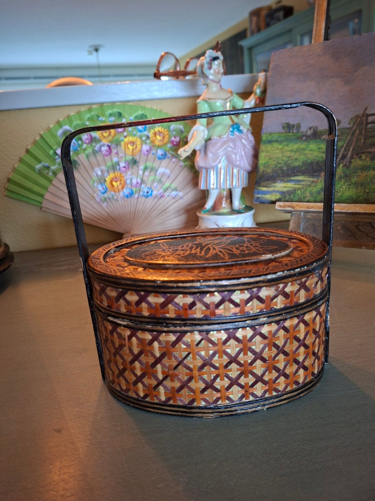 Antieke Chinese bruidsmand, Ophalen of Verzenden