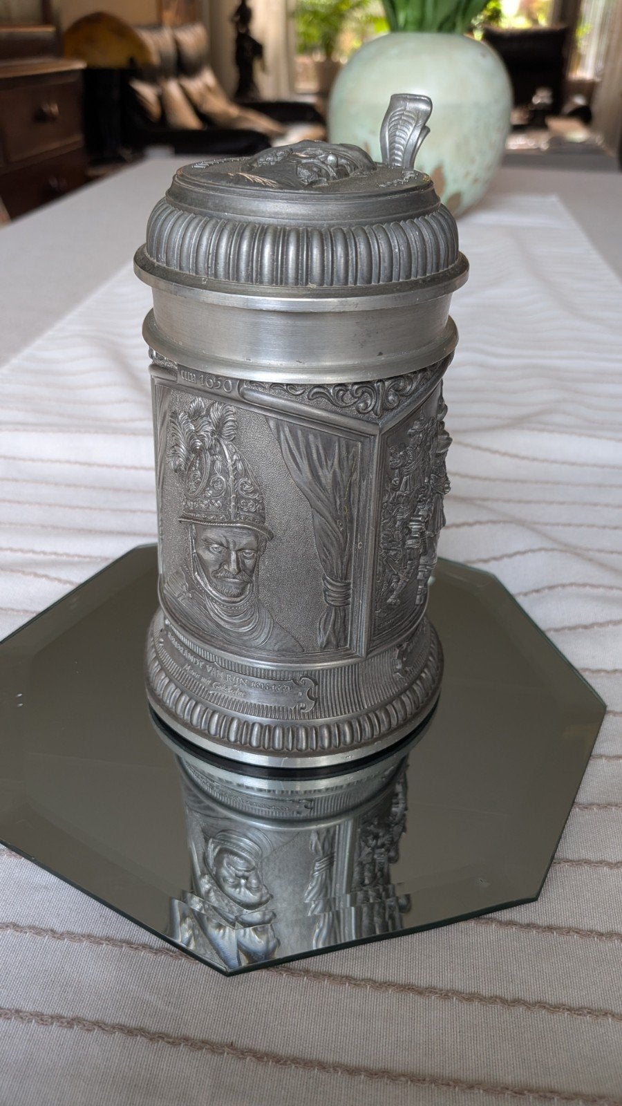 Vintage Tinnen Bierpul WMF Zinn - Rembrandt Oude Meesters, Ophalen of Verzenden