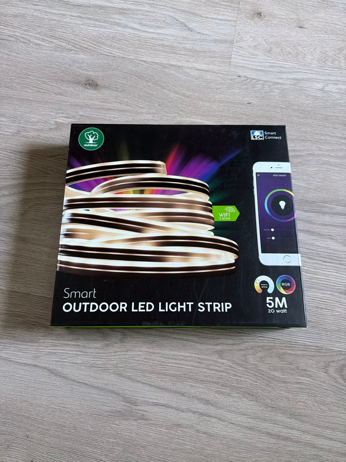 LSC Smart Outdoor LED Lichtstrip 5M 20W RGB, Kunststof, Minder dan 50 watt, Nieuw, Ophalen of Verzenden