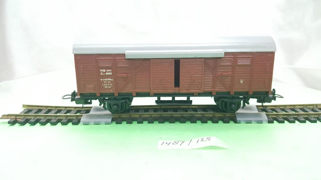 Lima H0 3101 NSB Gesloten goederenwagen + schuifdeuren nieuw, Gelijkstroom, Wagon, Ophalen of Verzenden, Zo goed als nieuw