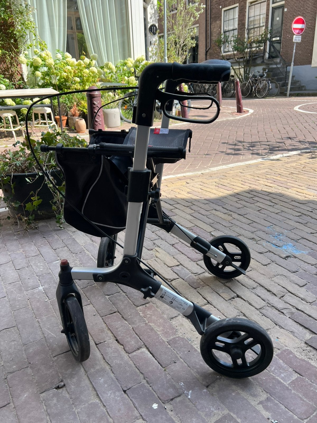 Aluminium rollator Royalbeach – lichtgewicht – compleet, Diversen, Rollators, Ophalen, Lichtgewicht, Zo goed als nieuw
