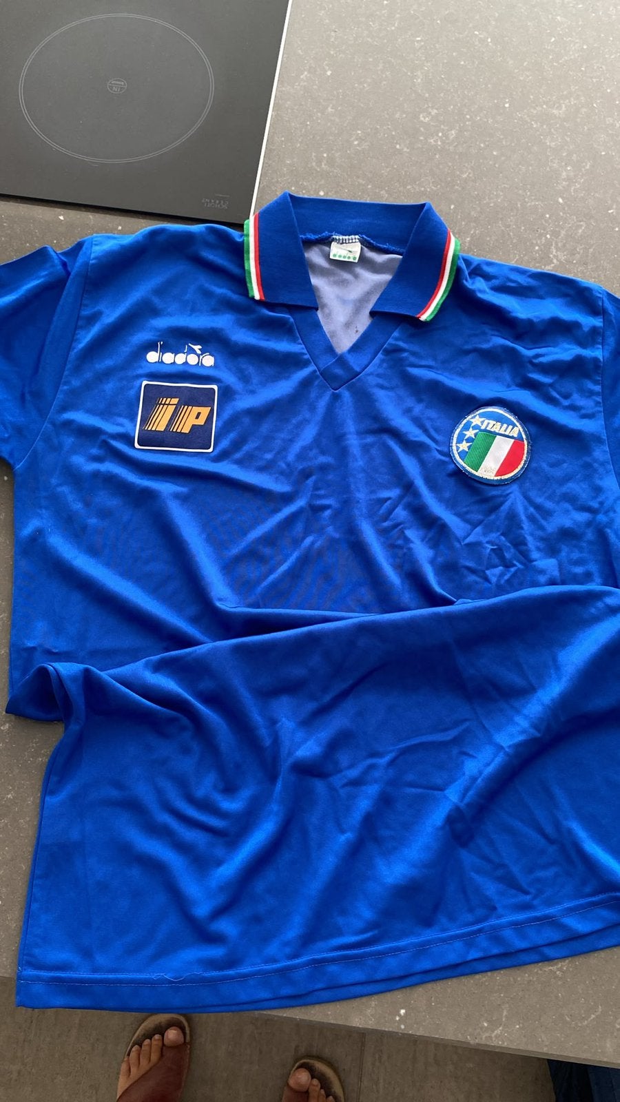 Italia voetbalshirt 1986/1990 player issued L, Maat L, Ophalen of Verzenden, Zo goed als nieuw, Shirt
