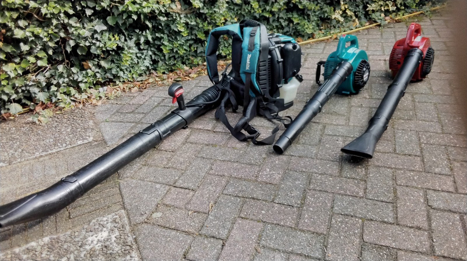 Bladblazers Makita EB5300TH/ Makita RBL250/ ROBIN RBL250, Benzine, Ruggedragen, Ophalen of Verzenden, Zo goed als nieuw