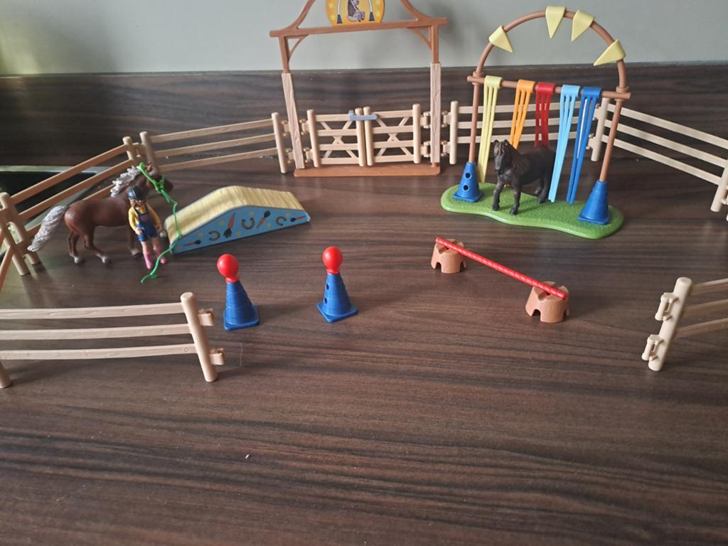 Schleich agility set zo goed als compleet, Verzamelen, Speelgoed, Ophalen of Verzenden, Zo goed als nieuw