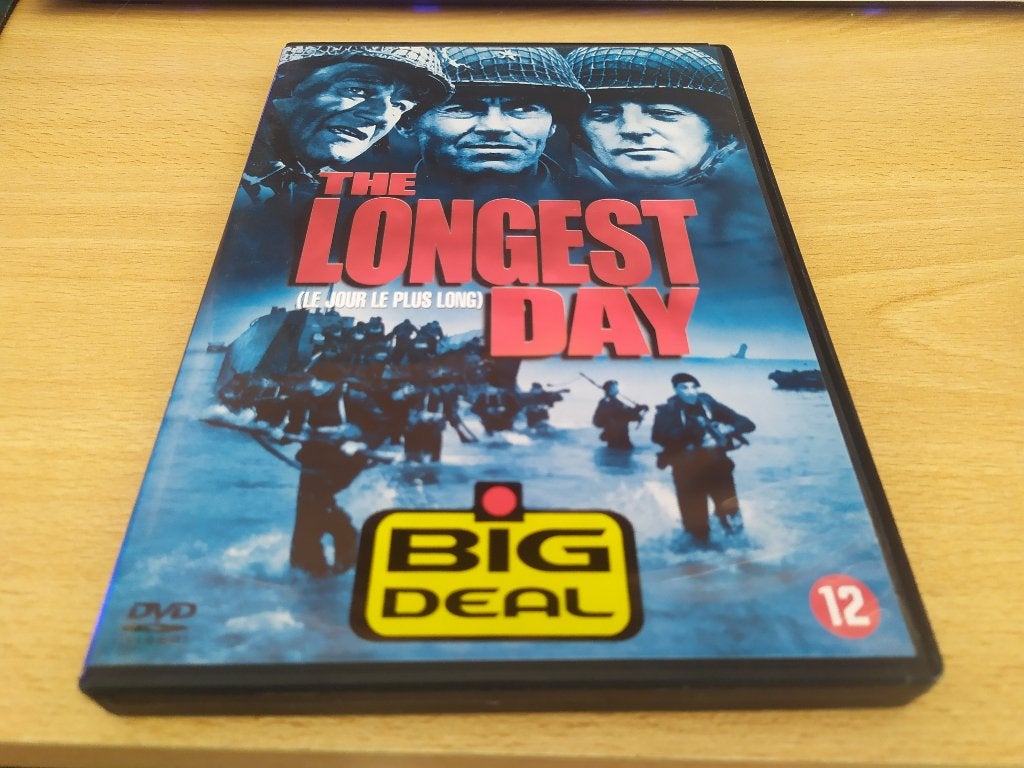 The Longest Day, Cd's en Dvd's, Dvd's | Klassiekers, 1960 tot 1980, Alle leeftijden, Ophalen of Verzenden, Zo goed als nieuw