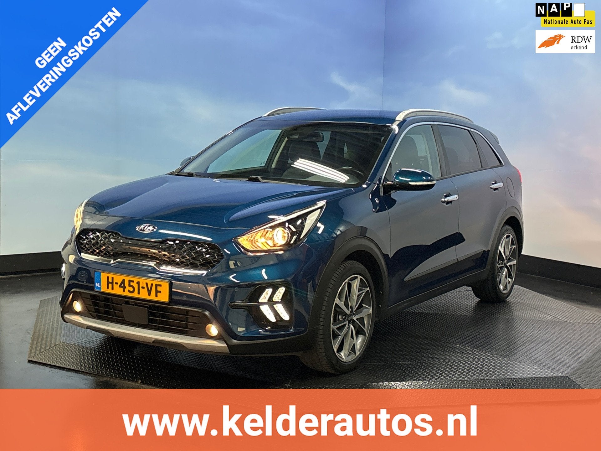 Kia Niro 1.6 GDi Hybrid DynamicPlusLine Navi | Camera | Crui, Gebruikt, Euro 6, Automatische klimaatregeling, Blauw