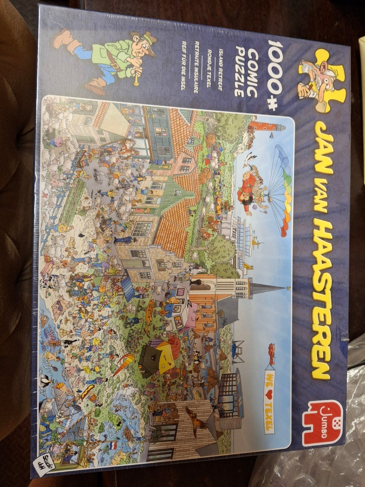 Jan van Haasteren puzzel 1000 stukjes Texel - Nieuw!, Ophalen of Verzenden, 500 t/m 1500 stukjes, Nieuw, Legpuzzel