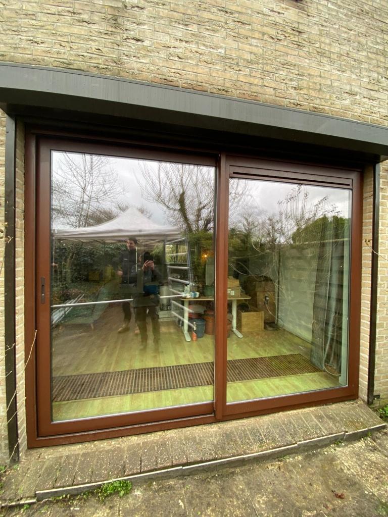 Aluminium schuifpui Aluprof, Ophalen, 225 cm of meer, Inclusief glas, Nieuw