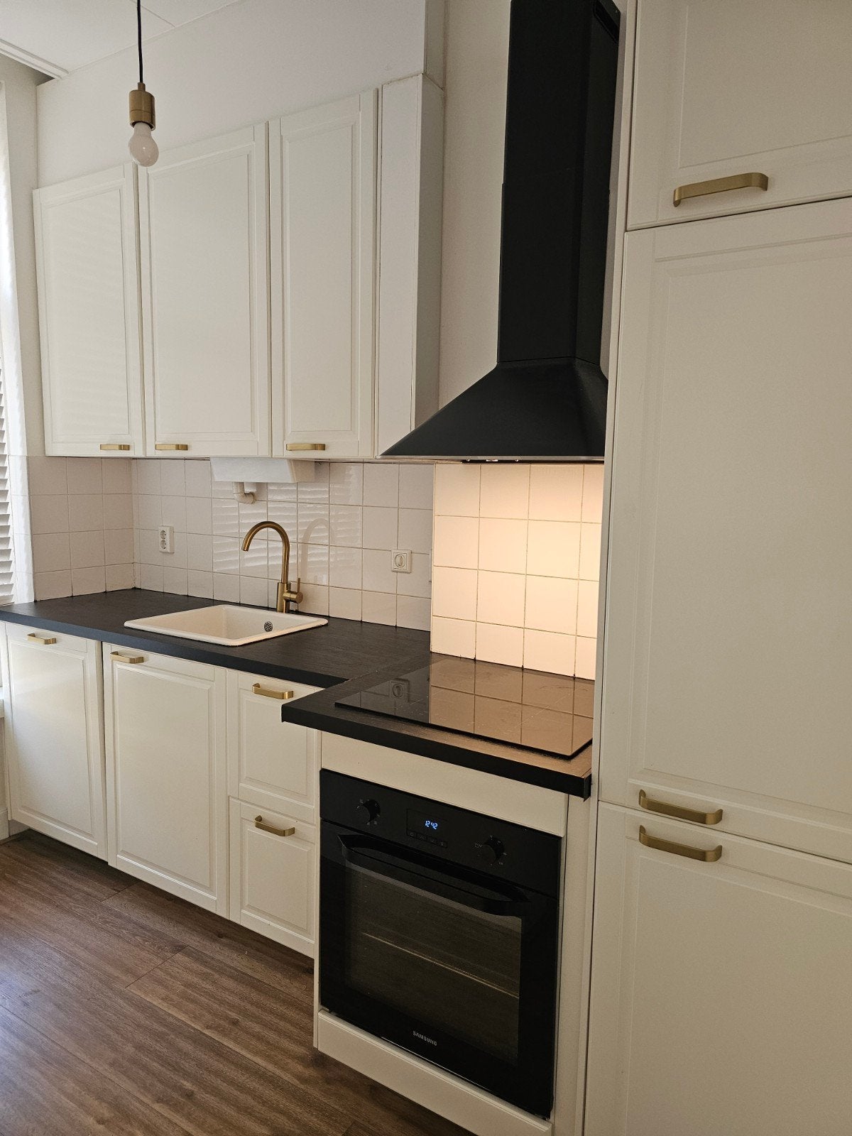 Complete Bodbyn Ikea keuken, Ophalen, Wit, Enkelwandige keuken